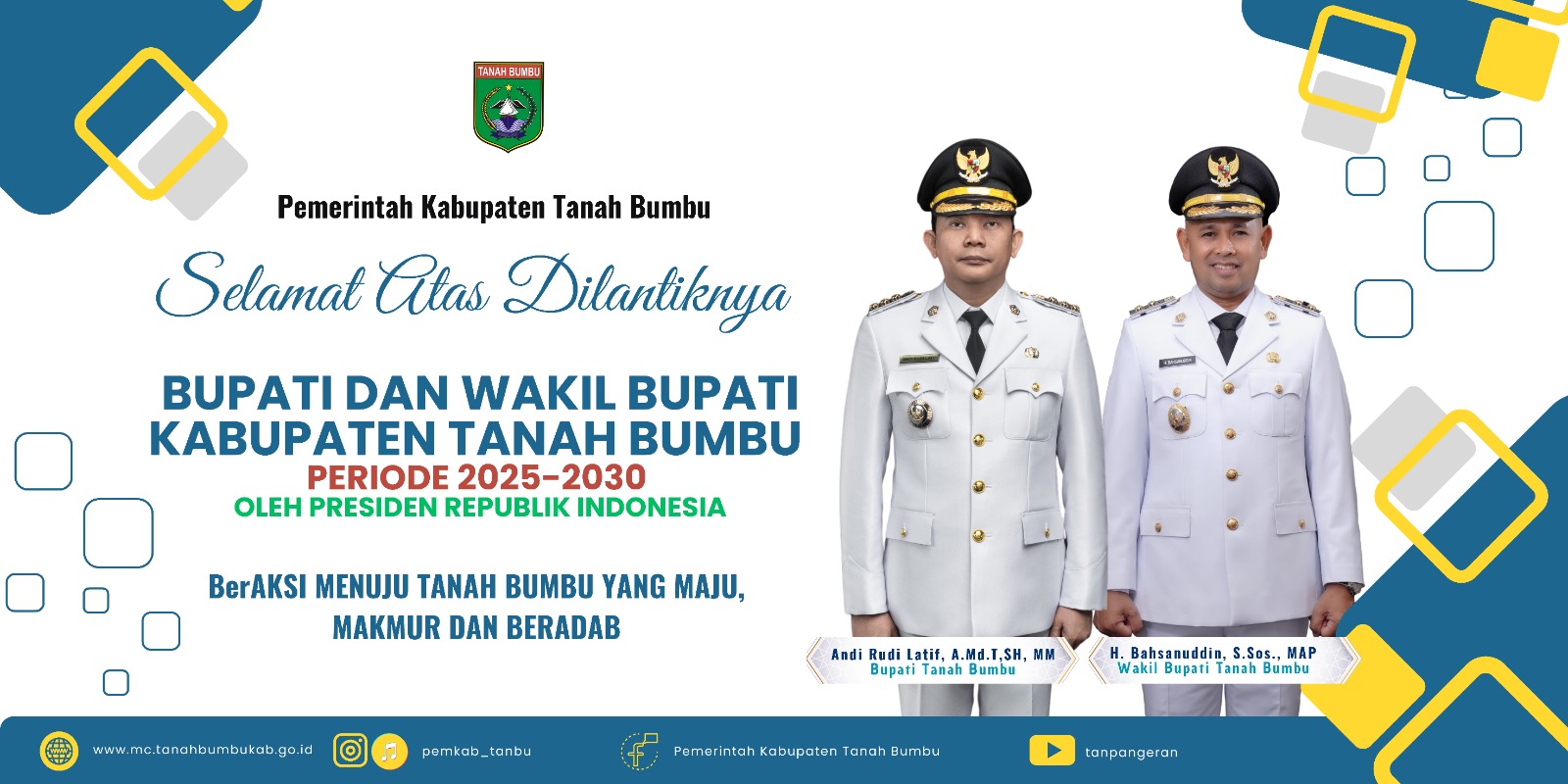 Bupati dan Wakil Bupati Tanah Bumbu