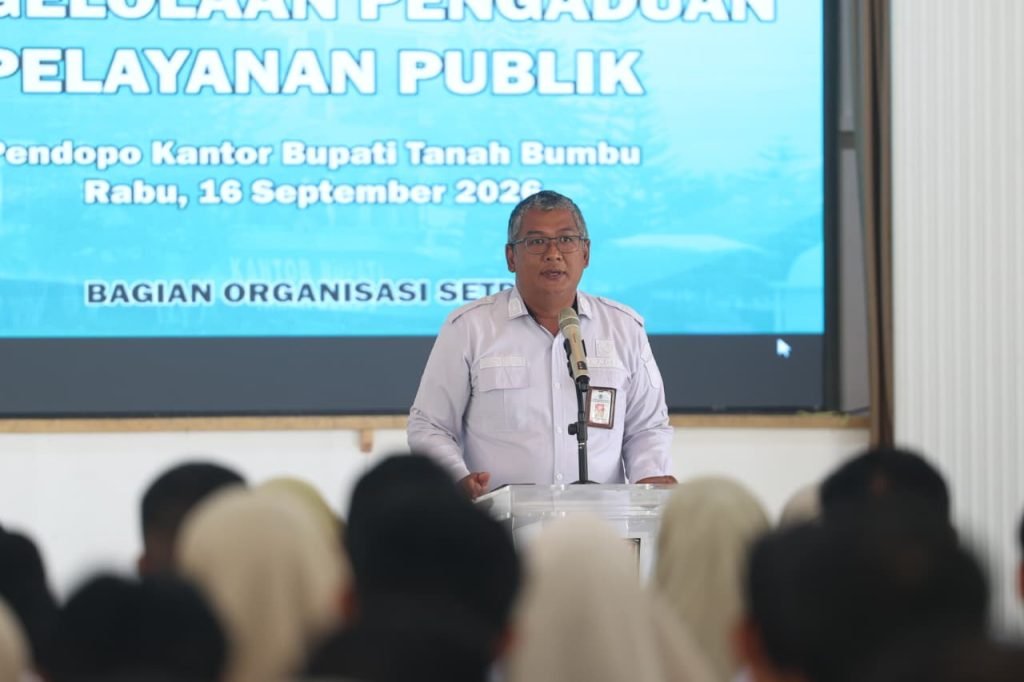 Peserta Bimtek Pengelolaan Pengaduan Pemkab Tanah Bumbu mengikuti materi dari Ombudsman Kalsel dan Diskominfo Tanah Bumbu di Batulicin.
