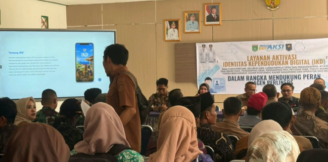 Aktivasi IKD dan pendaftaran Agen Perlinsos di Kecamatan Mantewe, Tanah Bumbu.