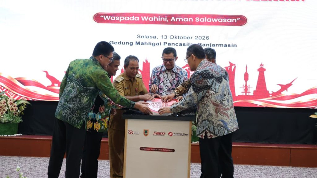 Peluncuran Program Banua Waspada Scam dan Pelatihan Helpdesk IASC di Banjarmasin, 13 Oktober 2026.